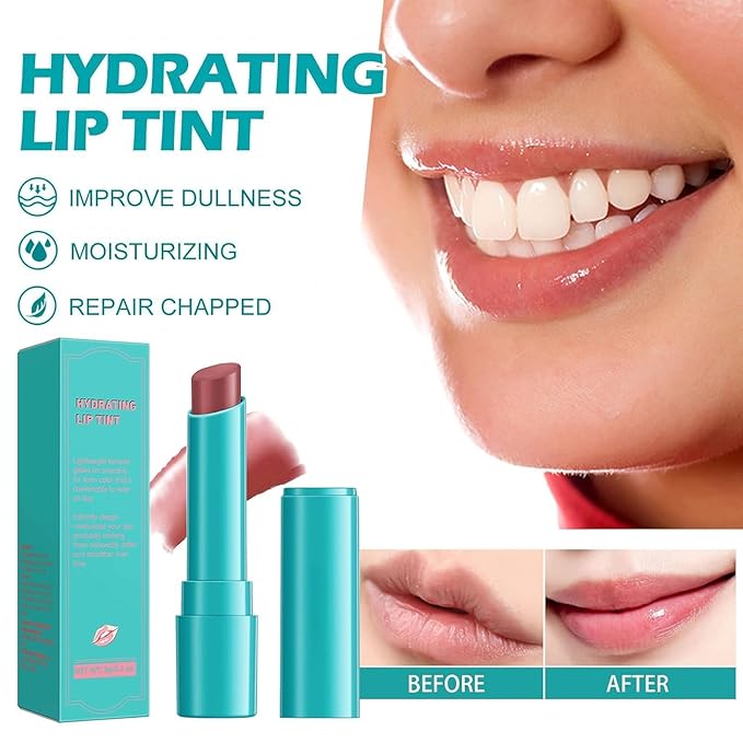 Charm Kiss 5pcs Lip Tint Hydrating Set, Moisturizing Lip Oil Balm, Waterproof Lip Gloss Non-Stick Cup Lip Tint Stain