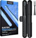 7AM2M Sonic Electric Toothbrush for Adults & Kids, with Travel Case&2 Brush Heads, 1 Charge for 90 Days, Type-C Rechargeable Sonic Toothbrush, Compact Design for Daily/Travel Use - Midnight