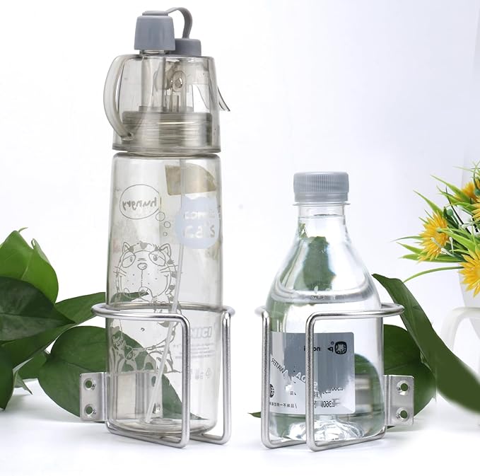 Marinebaby 4 pcs Boat Cup Holder,Stainless Steel Universal Drink Holders,Suitable for Boat,Truck,RV,Tractor,Outdoor Wooden Swing. (Silver)