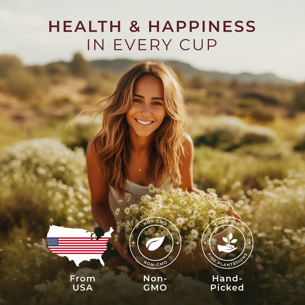 Gya Tea Co Chamomile Mint Herbal Tea Pod (16 ct) - Decaf Tea Flavorful Burst for Calming & Relaxing