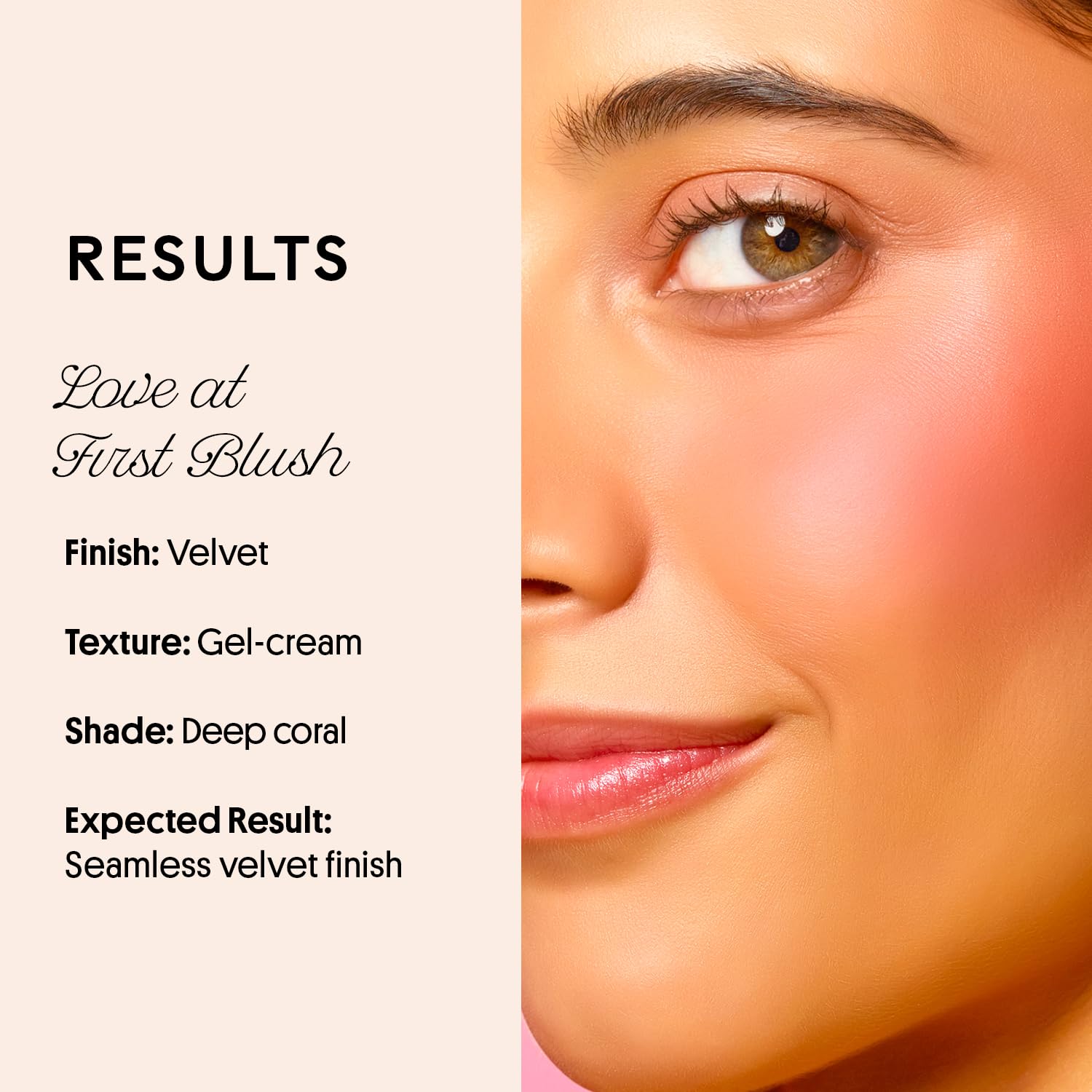 Winky Lux Cheeky Rose Liquid Blush - Gel Cream Makeup with Buildable Color and Lightweight Velvet Finish, Long-Lasting Deep Coral Shade, Darling