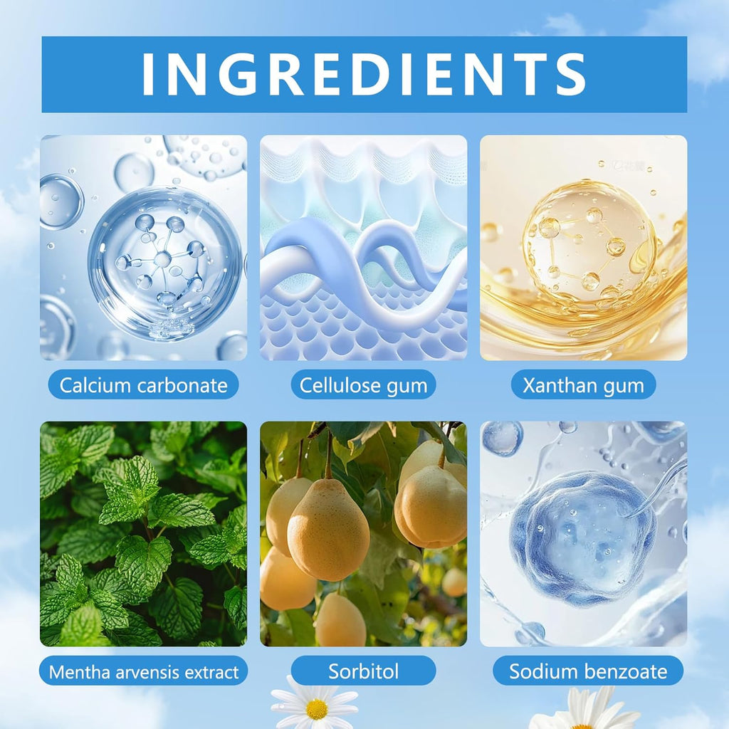 2025 New Sp-6 Probiotics Whitening Toothpaste-Fluoride-Free, Enhanced Formula with 6 Probiotics for Gum Care & Fresh Breath, Fresh Mint Flavor(2PC)（Blue）