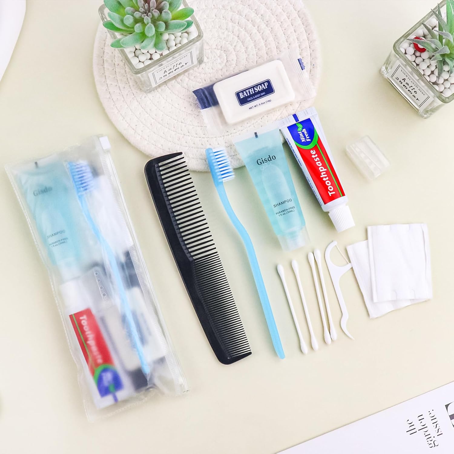 100 Kits Basic Toiletry Kits Homeless Personal Hygiene Kit Bulk Homeless Care Package Supplies Travel Toiletry Kit Homeless Hygiene Kit Bulk for Men Women Disposable Toiletry Kit(10-IN-1)