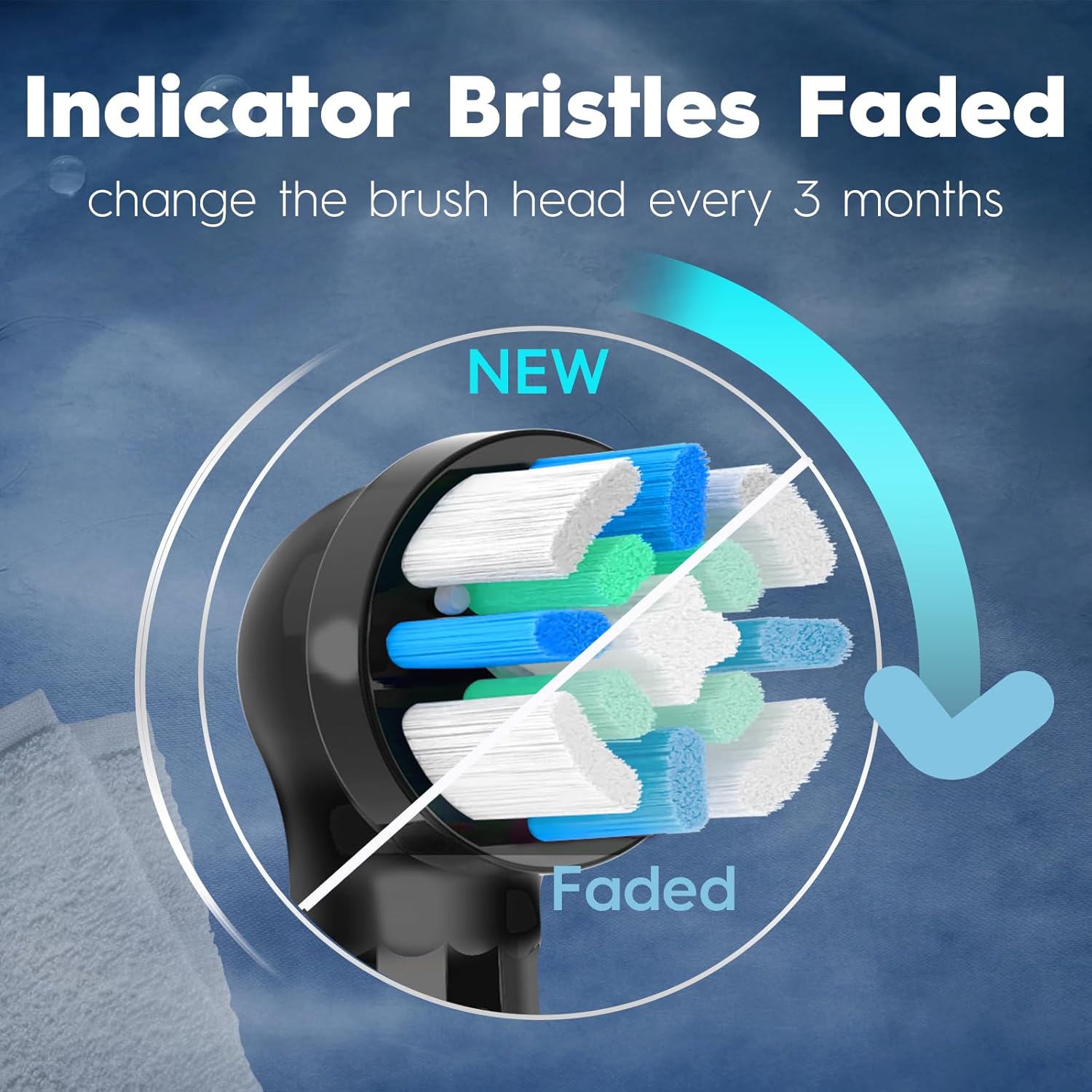 IO Replacement Heads Compatible with Oral b IO 2/3/4/5/6/7/8/9/10 Series Electric Toothbrush, Brush Heads Refills Compatible with Oral B IO for Teeth Clean (6 Black)