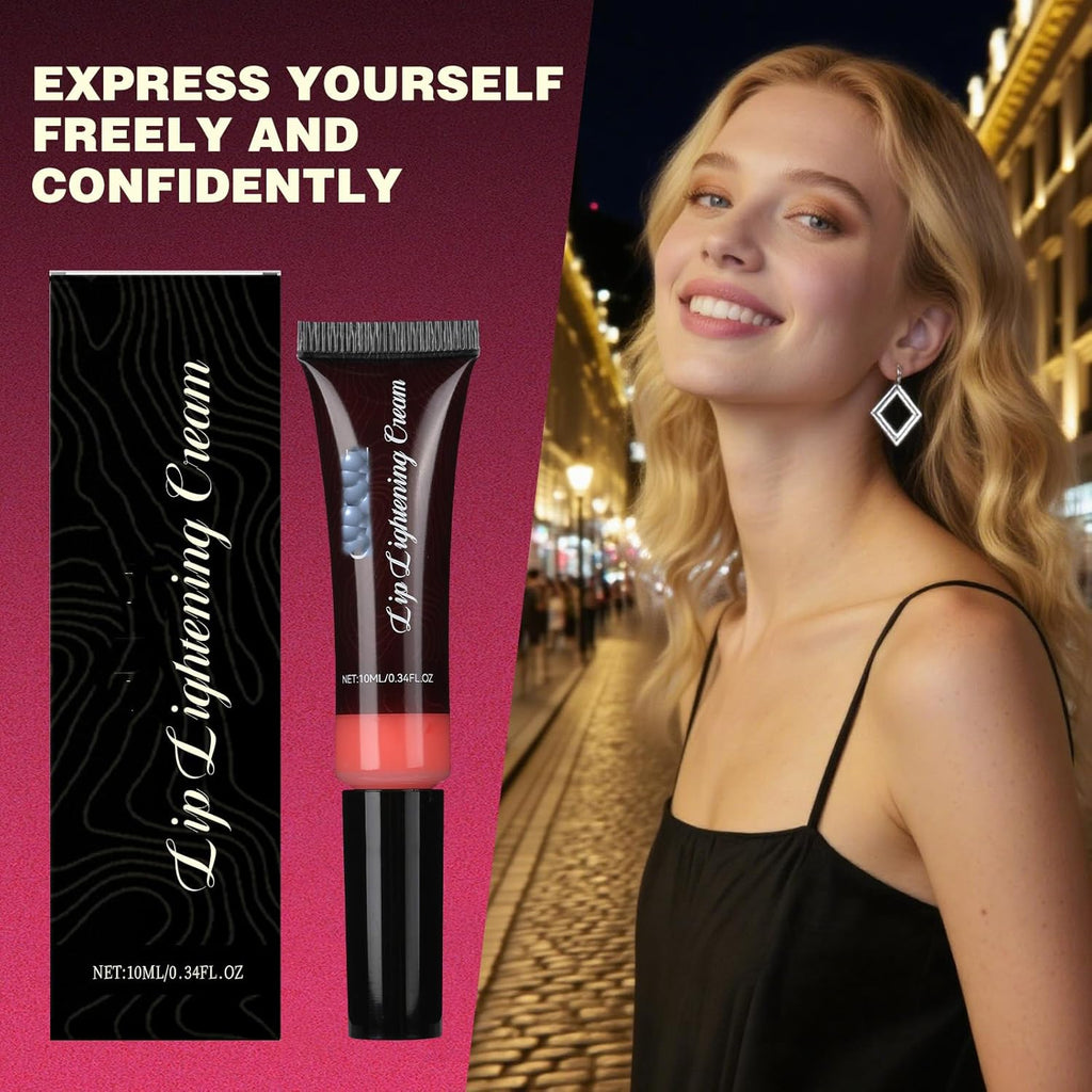 3 PCS Lip Lightening Cream for Dark Lips,Lip Lightener for Smokers and Non-Smokers,Brightening Lip Balm,Help fade lip discoloration,Deep Moisturizing,10ml/0.33fl.oz