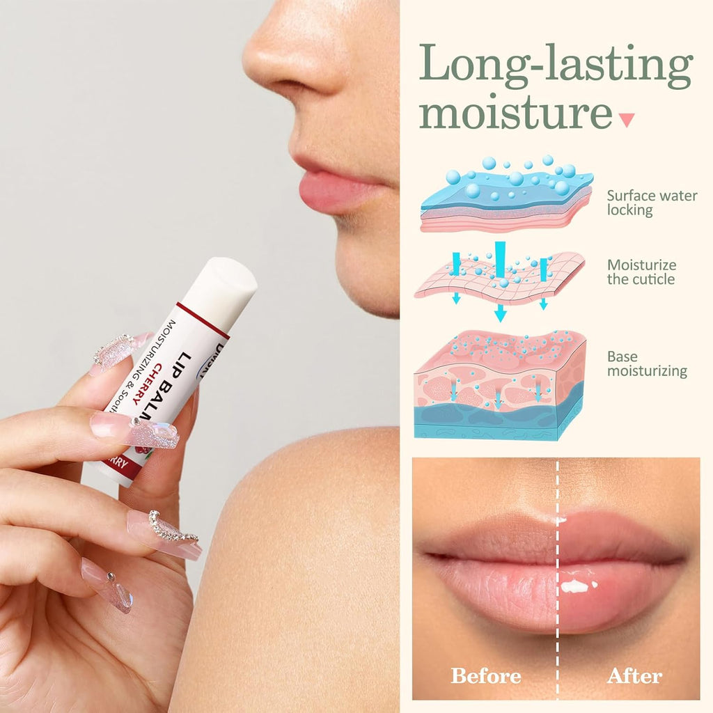 Dmsky Lip Balm Bulk - Fruit Variety Pack, Hydrating for Men, Women, Kids - 0.15 Oz, 360 Count