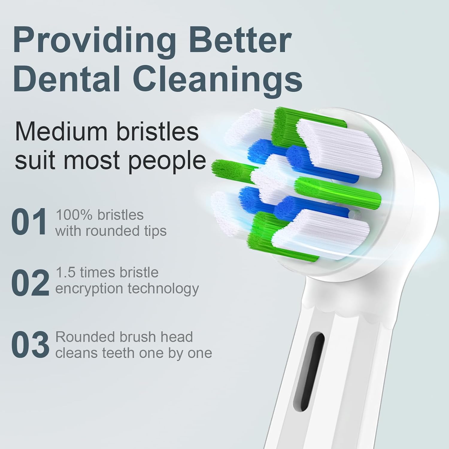 8 PCS IO Replacement Heads Compatible with Oral b IO 2/3/4/5/6/7/8/9/10 Series Electric Toothbrush, Brush Heads Refills Compatible with Oral B IO (White)