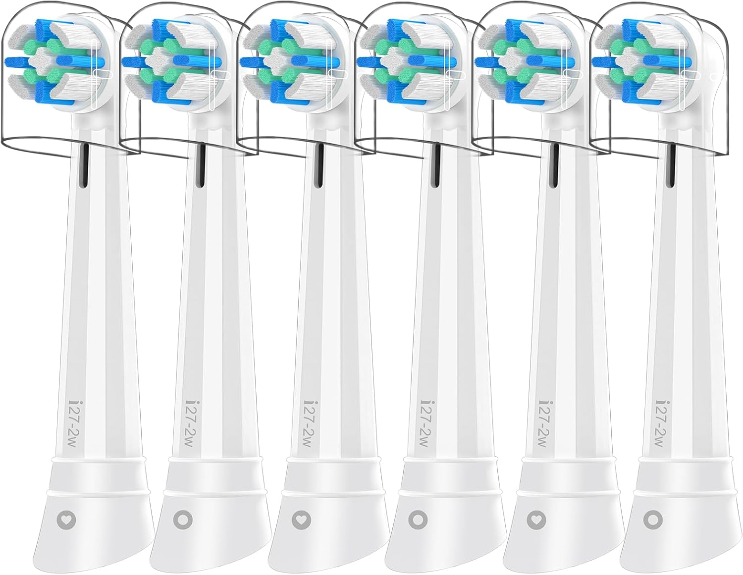 iO Replacement Heads Compatible with Oral B iO, for Oral B iO 2/3/4/5/6/7/8/9/10 Series Electric Toothbrushes, Medium Softness for Protect Teeth and Gums, 6 White