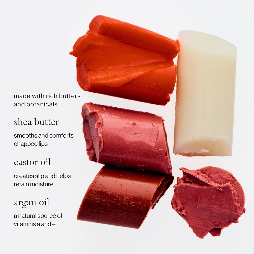 goop Beauty Lip Balm Trio | Clean Moisturizer for Chapped, Cracked & Dry Lips | Clear, Peony, & Tomato | Tinted for Sheer Color | Petroleum Free | 0.16 fl oz Each