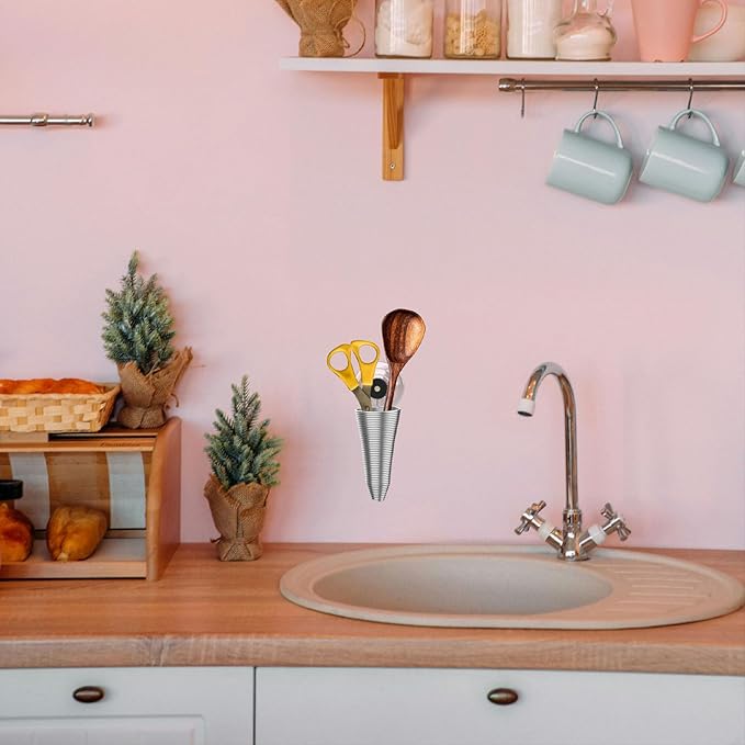 Toothbrush Holders Wall Mounted Traceless Suction Cup Stainless Steel Toothbrush Holder for Shower, Bathroom, Kitchen, RV