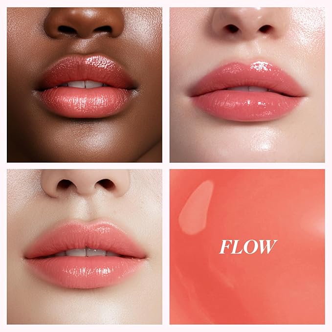 INGA Water Glow Lip Tint | Hydrating, Glossy Korean Lip Tint with Sheer Color & Glass-Like Shine | Long-Lasting, Non-Sticky Korean Lip Stain (FLOW)