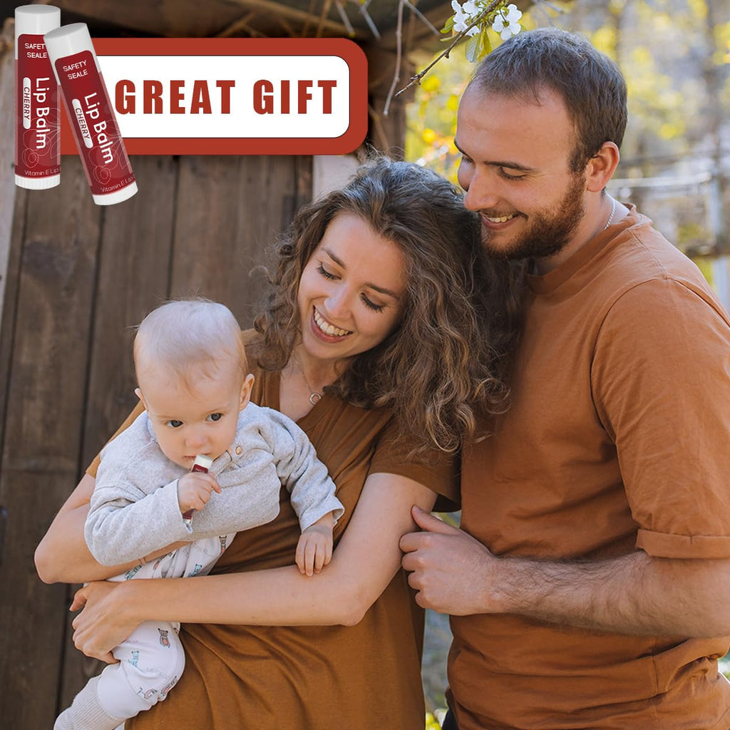 84 Pack Natural Lip Balm Bulk with Vitamin E and Coconut Oil Valentine's Day best choice - Moisturizing, Soothing, and Repairing Dry and Chapped Lips - 14 Flavors - Non-GMO