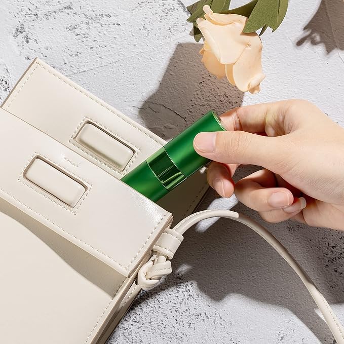 Lisapack Atomizer Perfume 8ML Spray Bottle for Travel (7PCS), Empty Refillable Cologne Dispenser, Portable Sprayer for Men and Women (Multi-colored)