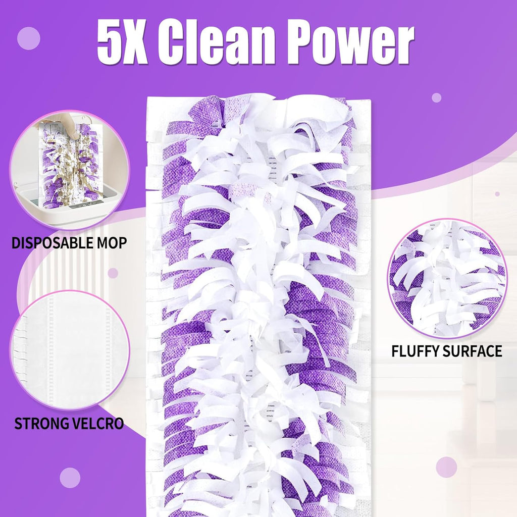 20 Count Disposable Pads Replacement for Swiffer Power Mop Pads, Fit for Swiffer Power Mop, Compatible with Swiffer Power Mop Refills, Multi-Surface Mop and PowerMop Wood Mop Floor