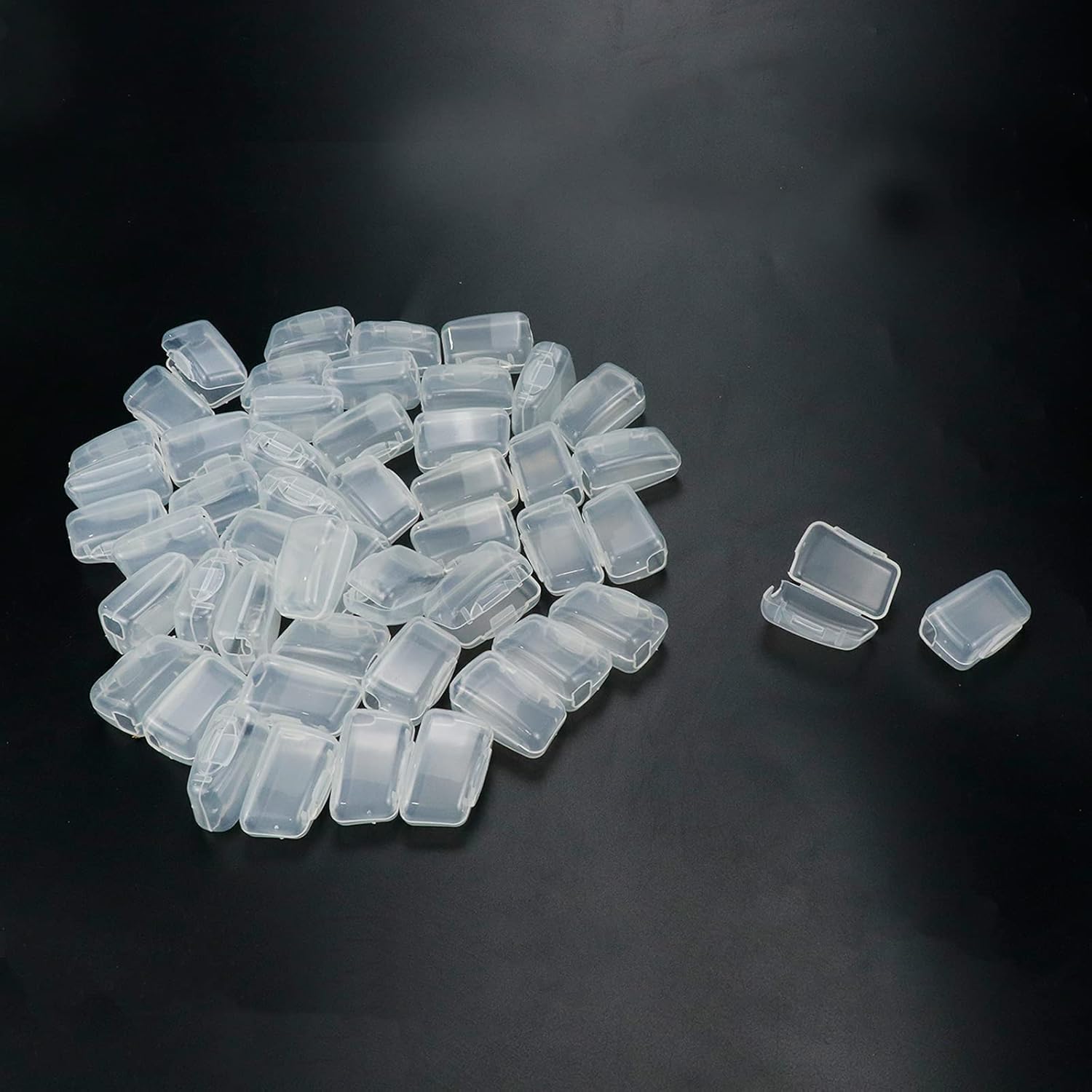 50Pcs Toothbrush Cap Covers Toothbrush Head Protector Case for Travel or Home,Clear-White