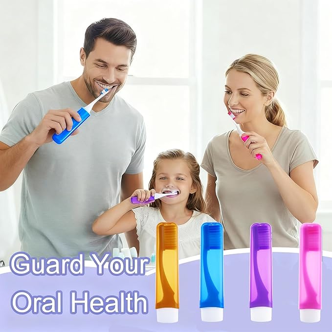 8Pcs Foldable Travel Toothbrush Set with Case, Soft Bristles Mini Compact Portable Folding Toothbrush, Individually Wrapped Small Toiletry Essential for Camping Trips (Multicolor)