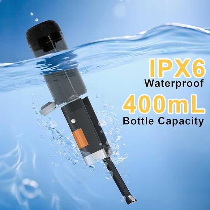 SoulBay Portable Bidet for Travel, 400ml Large Capacity Rechargeable Electric Personal Toilet Handheld Sprayer Bidet with Max 680ml/Min High Pressure, Waterproof, Your Hygiene On-The-Go