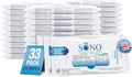 SONO Multi-Surface Cleaning Wipes - 660 Count (Pack of 33) + Sanitizer, Medical-Grade, Alcohol-Free, Bleach-Free, Comprehensive Hygiene Solution for Home, School, Office