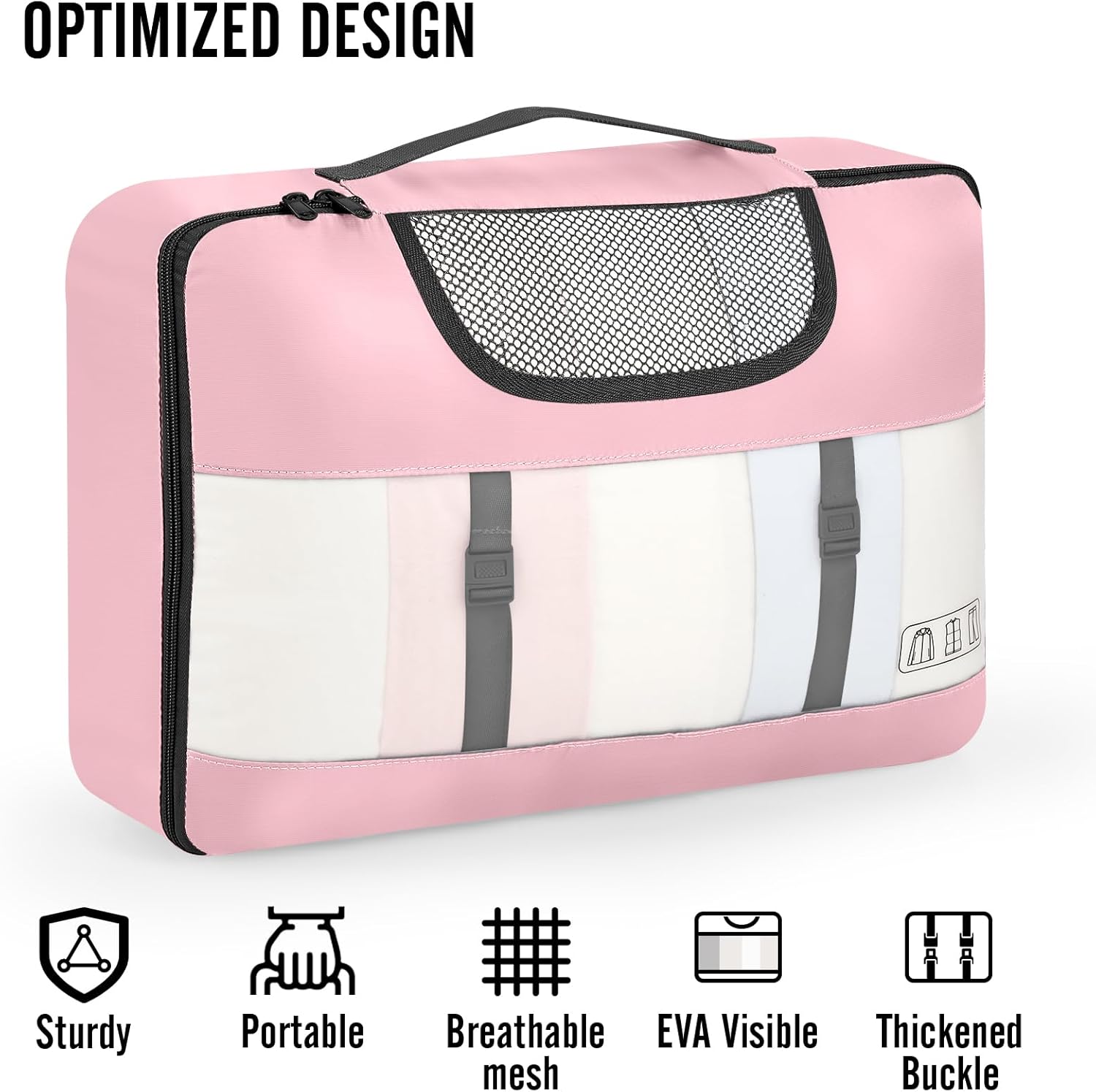 Veken 10 Set Packing Cubes for Travel Essential, Suitcase Organizer Bags in 4 Sizes, Carry-On Luggage Accessories with Large Laundry & Hanging Toiletry Bag, Must-Have for Airplane, Road Trip & Camping