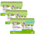 Antibacterial Hand Wipes by Boogie, Alcohol Free, Hypoallergenic and Moisturizing Aloe, Hand Wipes for Kids and Adults, Single Packs, 30 Wipes (Pack of 3)