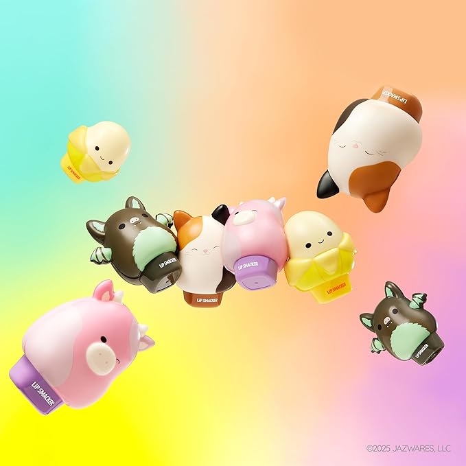 Lip Smacker Squishmallows Moisturizing Lip Balm,Fun Soft Squishy Collectible Top,Hydrates & Smooths - Cam