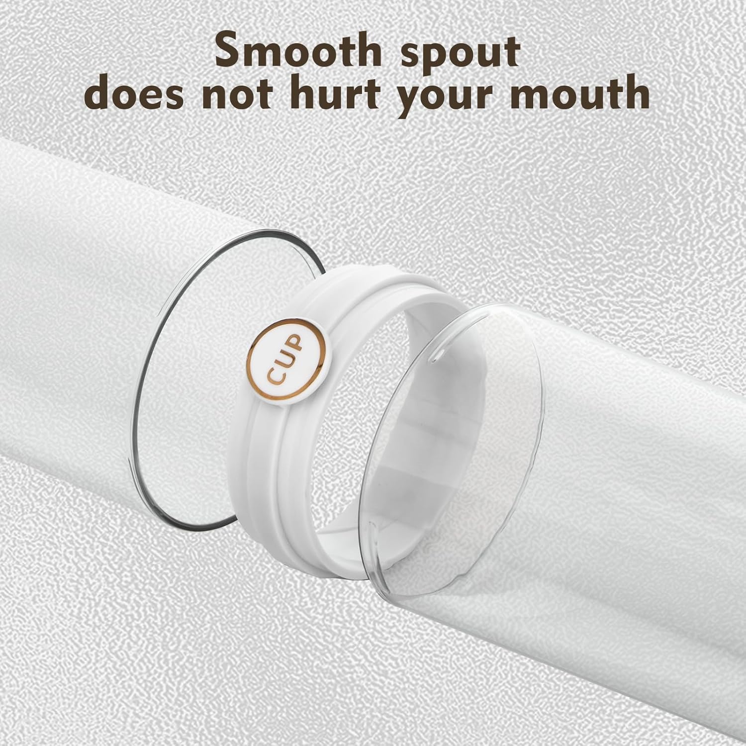 Yeeco Toothbrush Travel Case, 2 pcs Transparent Portable Toothbrush Cover with Mouthwash Cup, Plastic Cylindrical Tooth Brushing Holder for Home School Camping Travelling, 8.1 x 2.6 inches，Clear