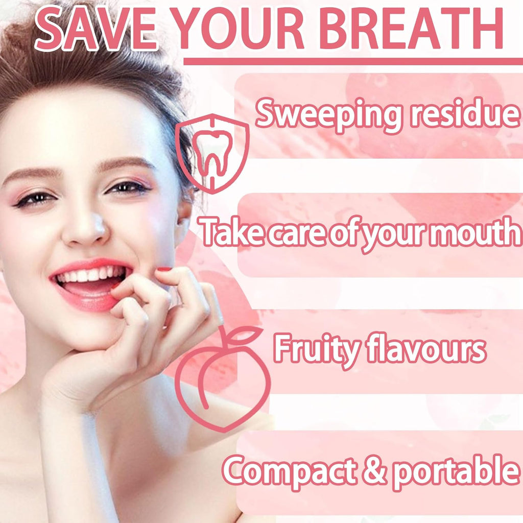 Travel Size Mouthwash 20 Pack,Peach Flavored Mini Mouthwash Travel Size for Fresh Breath,Individual Packaged Hotels Portable Travel Size Toiletries Products