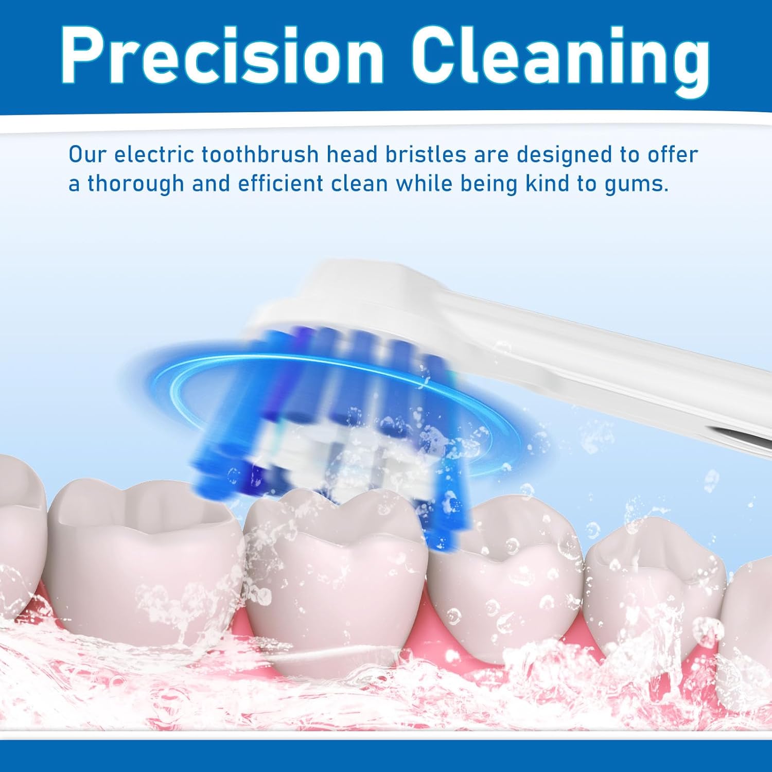 Replacement Toothbrush Heads Compatible with Oral B Braun,12 Pack Professional Electric Toothbrush Heads Brush Heads Refill for Oral-B 7000/Pro 1000/9600/ 500/3000/8000