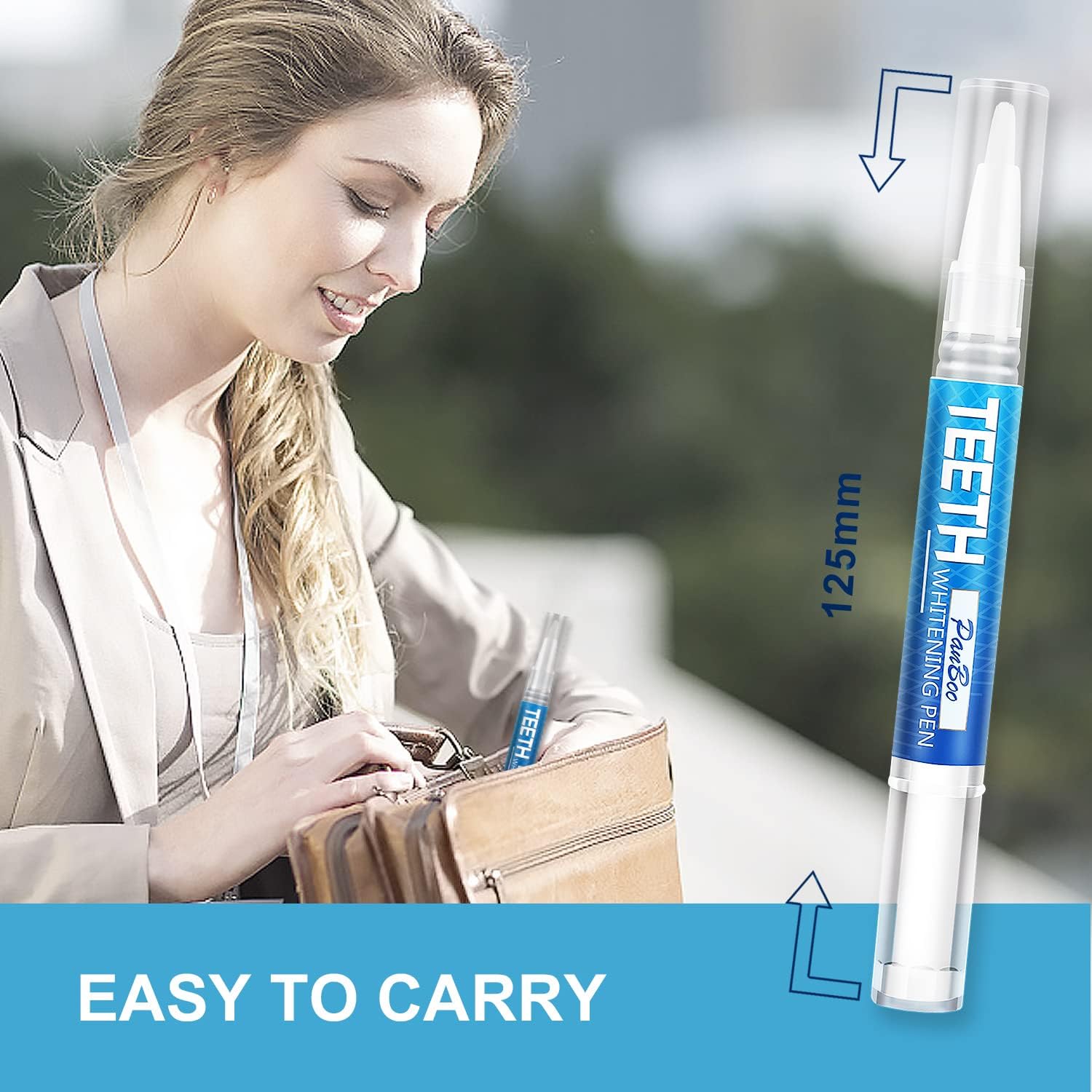 Teeth Whitening Pen 4+1(5 Pack), 70+ Treatments, Use Twice a Day Up to 1-6 Shade Whiter in 1-2 Weeks, 4 Whitening Pens plus 1 Desensitizing Pen, Effective, Painless and Enamel Safe Teeth Whitening Gel