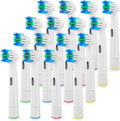 16 Pack Replacement Heads Compatible with Oral B Braun Electric Toothbrush Pro 1000/9000/ 5000/3000/8000