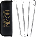 Dental Tools HOKIN Plaque Remover Teeth Cleaning Tool 4 Pcs Dental Care Kit Tooth Filling Repair Set Stainless Steel Dental Tools for Men Women Kids and Pet Care