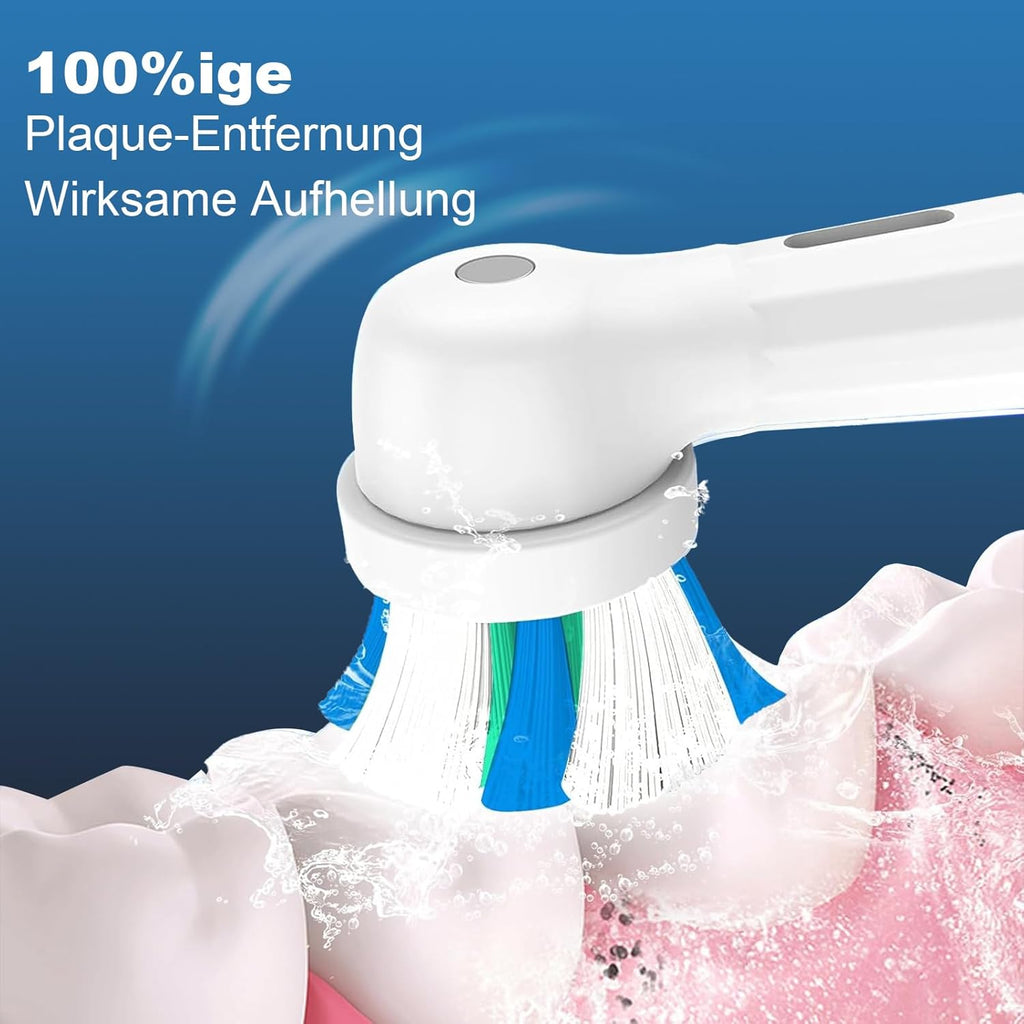 10 PCS IO Replacement Heads Compatible with Oral B IO 2/3/4/5/6/7/8/9/10/Deep Clean Series Electric Toothbrush, Brush Heads Compatible with Oral B IO for Teeth Cleaning (White)