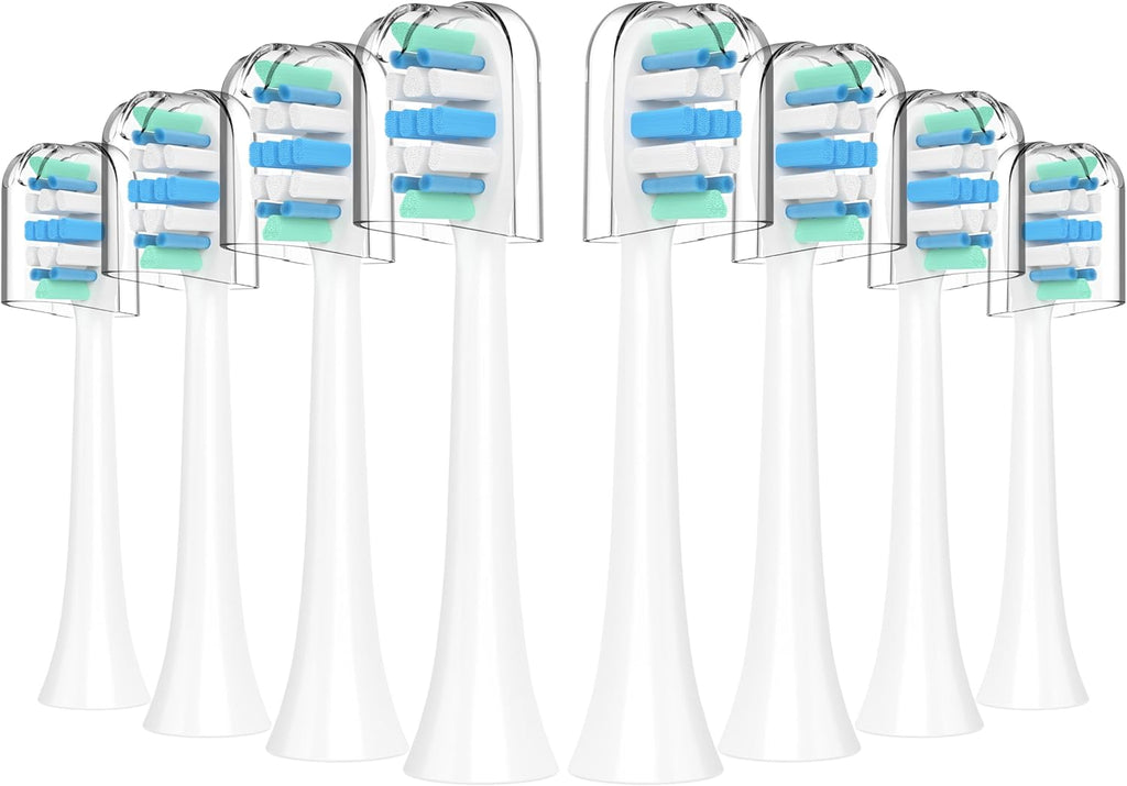 Electric Toothbrush Heads for Philips Sonicare Replacement Heads C1,C2,4100, Replacement Brush Head Compatible with Phillips Sonicare Electric Toothbrushes C2,C1, for Philips Sonic Care Brush,8 Pcs