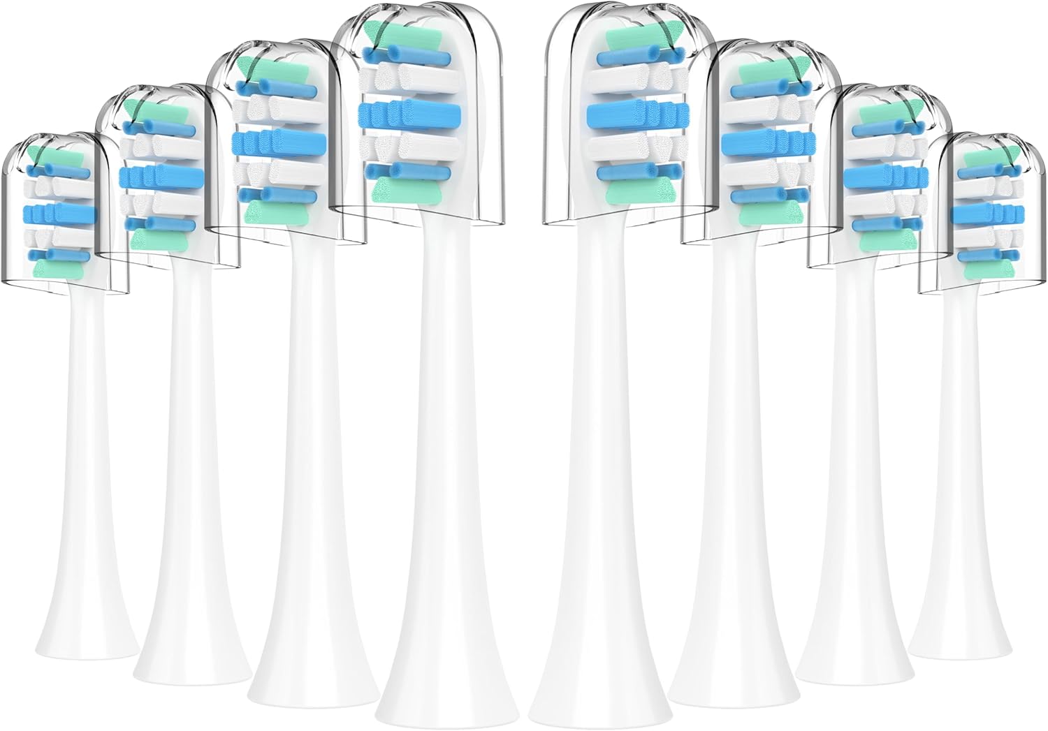 Electric Toothbrush Heads for Philips Sonicare Replacement Heads C1,C2,4100, Replacement Brush Head Compatible with Phillips Sonicare Electric Toothbrushes C2,C1, for Philips Sonic Care Brush,8 Pcs