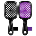 2 Pack Vented Detangling Hair Brush - Detangler Hairbrush with Soft Bristles for Effortless Tangle Free - Ideal for Wet Dry or Damaged Hair for Women Men Kids -Mixed Colors