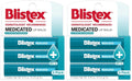Blistex Medicated Lip Balm, 0.15 Ounce, 3 Count (Pack of 2) Prevent Dryness & Chapping, SPF 15 Sun Protection, Seals in Moisture, Hydrating Lip Balm, Easy Glide Formula for Full Coverage