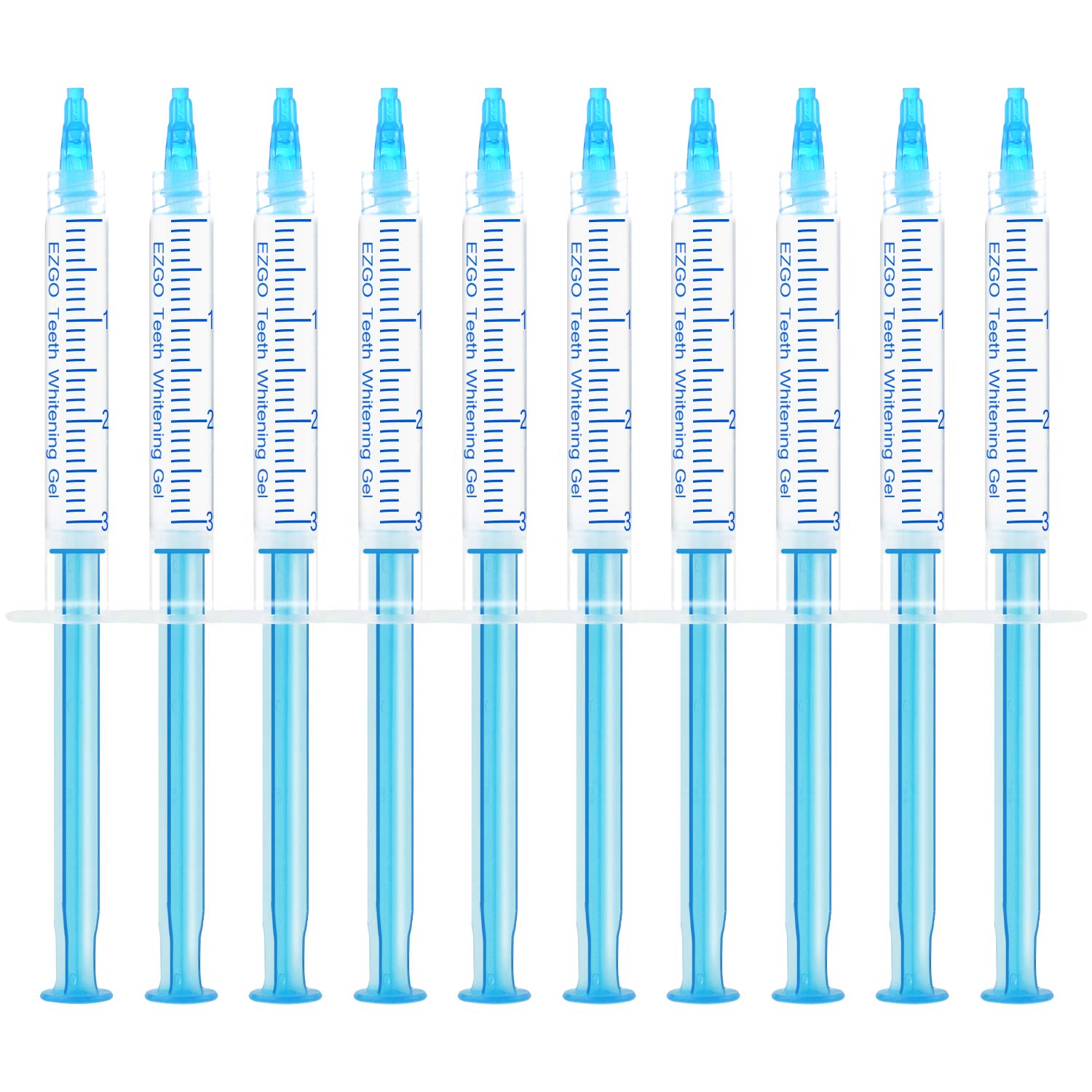EZGO 10 Pack Teeth Whitening Gel Refills 22% Bleaching Gel, No Sensitive Teeth Whitener, Great for Sensitive Tooth Whitening, Carbamide Peroxide Teeth Whitening Gel, Mint Flavor (10X 3ML)