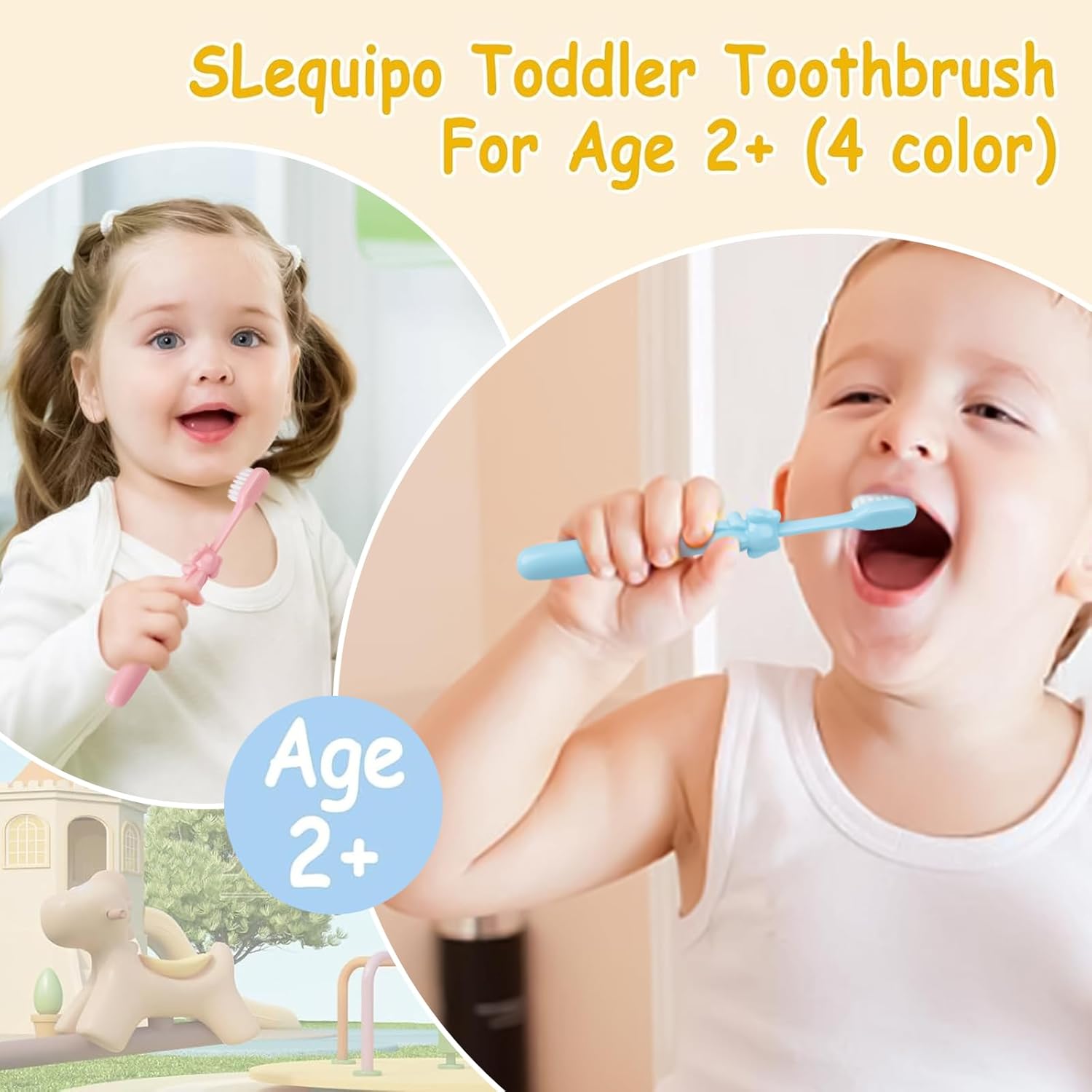 20 pcs Disposable Kids Toothbrushes Bulk Individually Wrapped,Kids Toothbrush for Age 2+ Toddler Children Toothbrush Set Soft Bristles Boys Girls Toothbrush