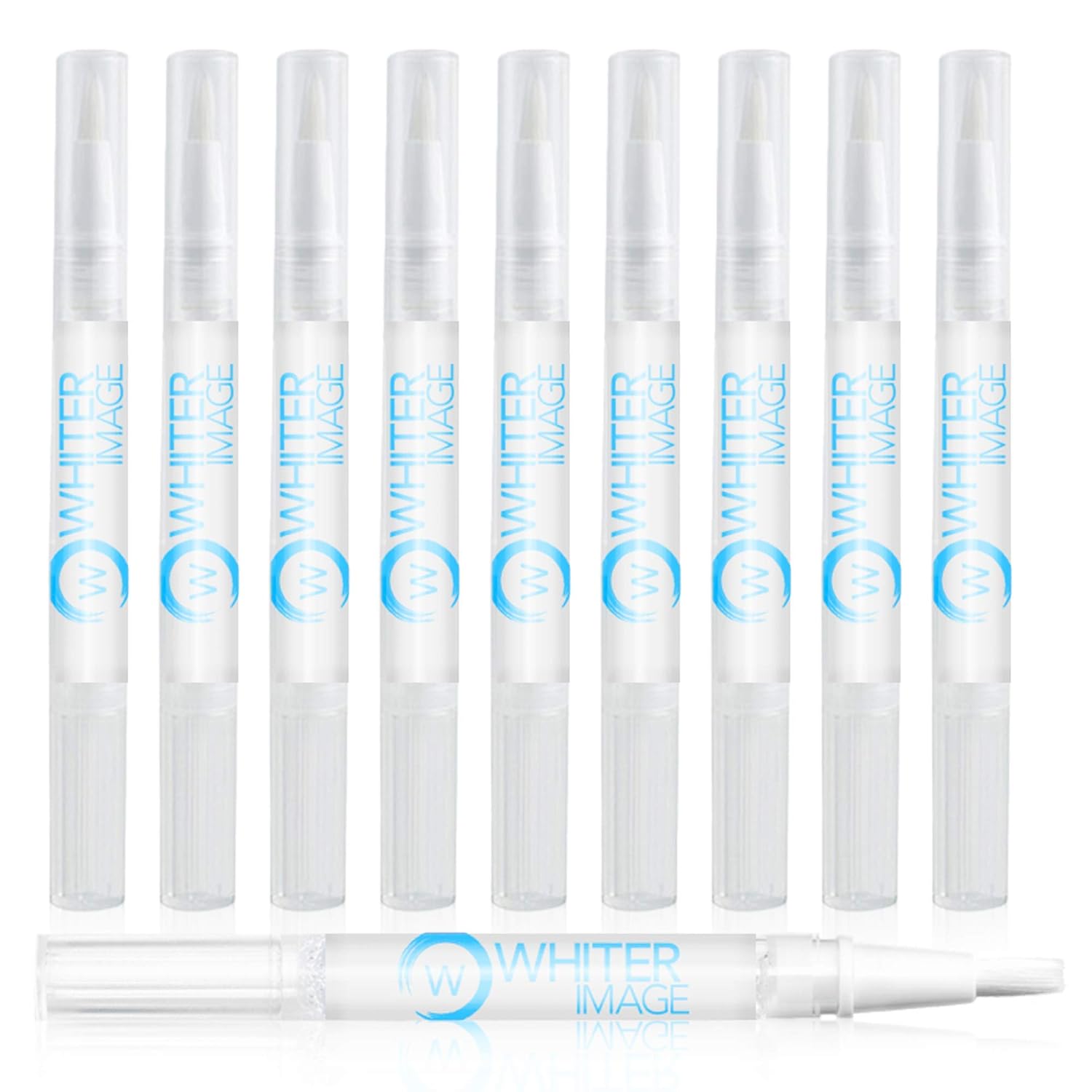 Mini Togo Teeth Whitening Pen 10 Pack, Erases Teeth Stains and Strengthens Enamel, Restorative Serum Gel That Reverses Enamel Damage from Bleaching On The Go for Up to 150 Applications