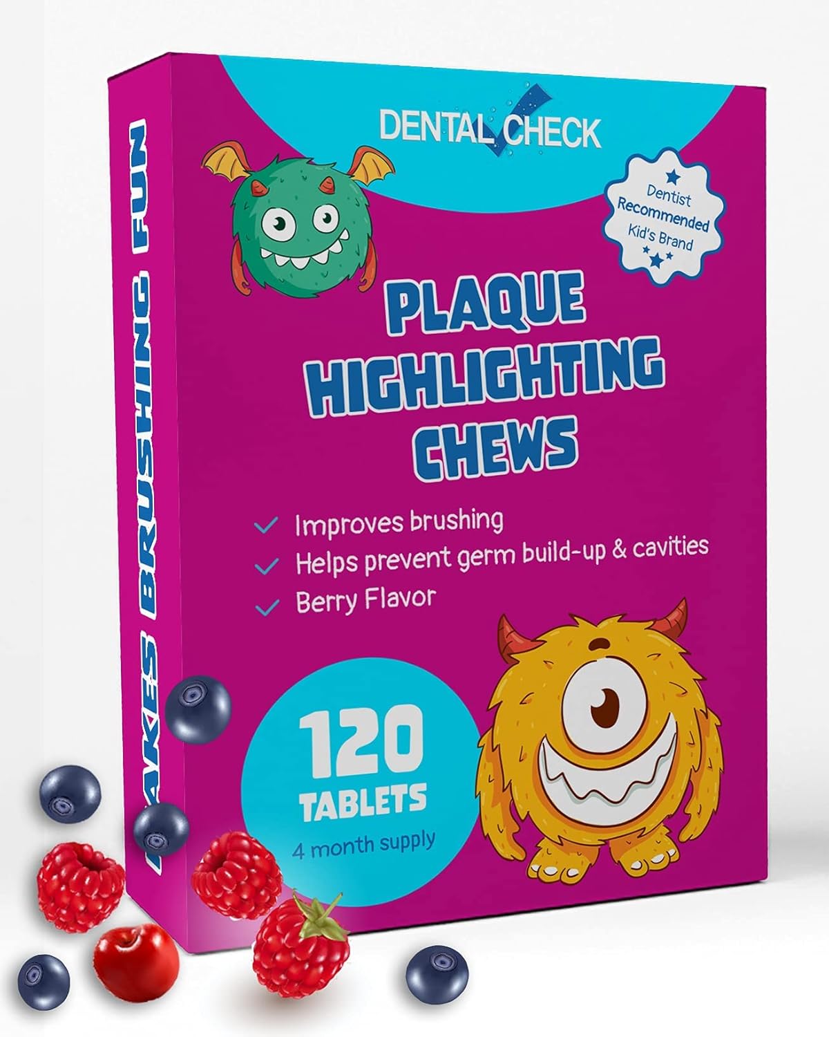 Lingito Plaque/Dental Disclosing Tablets, A Teeth Coloring Tablets Plaque Finder Solution to Effectively Remove Plaque and Tartar Buildup, Improves Oral Care (4 Month Supply - 120 Pack)