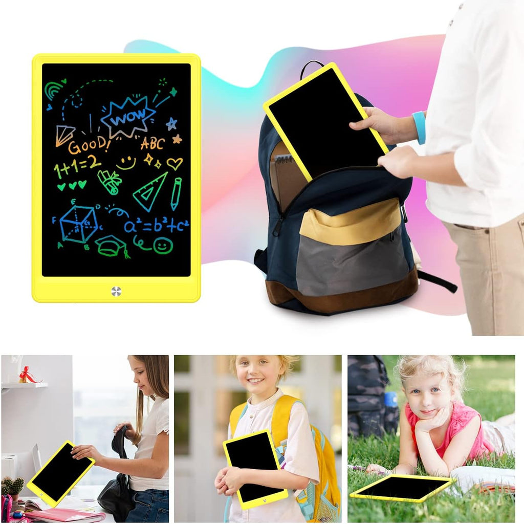 Toddler Toys for 3-6 Years Old Girls Boys, LCD Writing Tablet 8.5 Inch Doodle Board, Electronic Drawing Tablet, Drawing Pads,Travel Gifts for Kids Age 3 4 5 6 7 Year Old Girls Boys (Yellow)