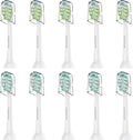 Replacement Toothbrush Heads Compatible with Philips Sonicare – Gentle & Effective Electric Tooth Brush Refill for Plaque Control, 10 Pack