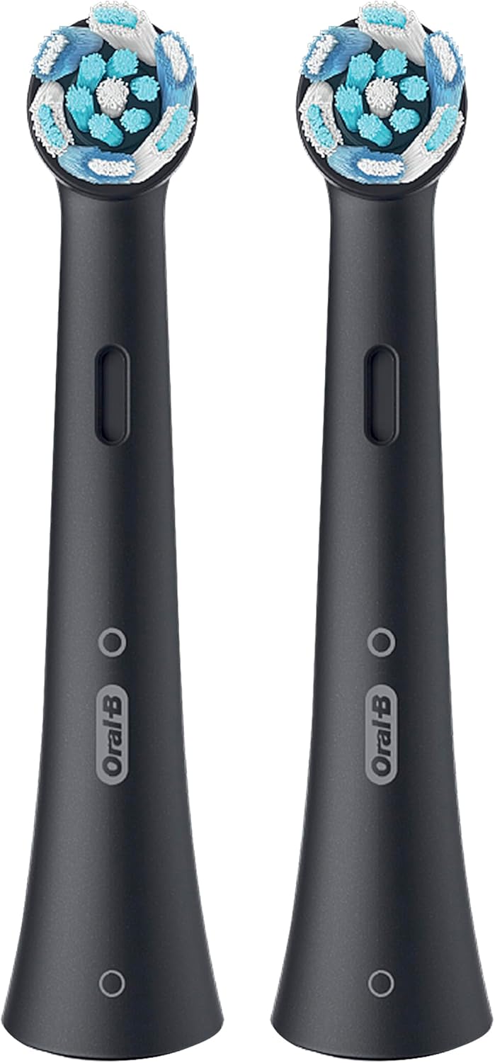 Oral-B iO Series Ultimate Clean Electric Toothbrush Replacement Brush Heads for an Oral-B Electric Toothbrush, 2 count, Black