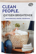 The Clean People Oxygen Brightener Stain Remover | Bleach Alternative, Simple Ingredients, Brightens Dull Whites AND Colors | 79 oz