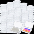 100 Pcs Travel Soap Container Portable Plastic Soap Boxes Bulk with Lid Homeless Donations Bulk Gym Shower Tour Groups Hotel Outdoor Camping (White)