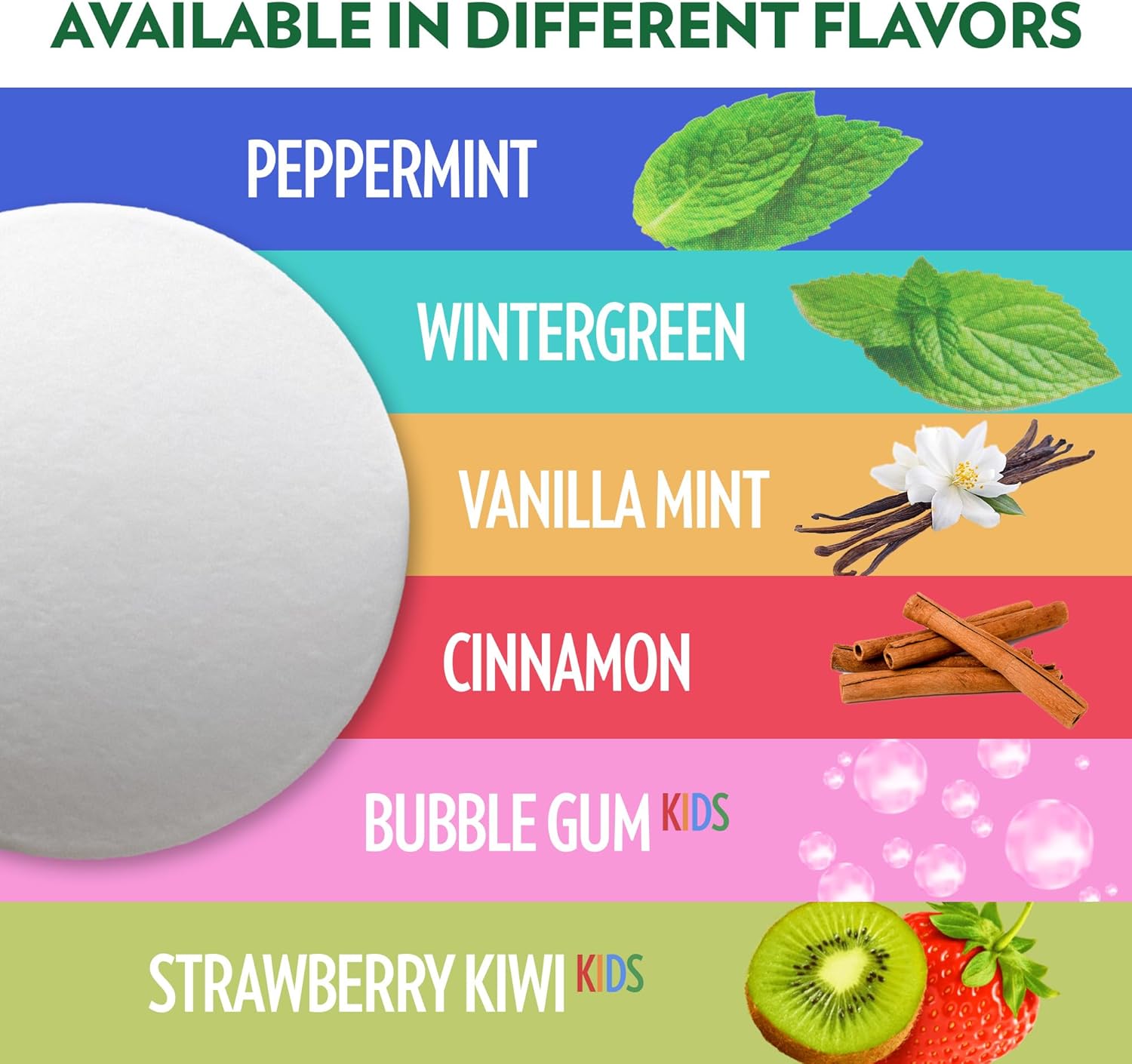 Toothpaste Tablets – Vanilla Mint | Nano Hydroxyapatite Toothpaste Tablets Chewable | Fluoride Free l 350 Tabs