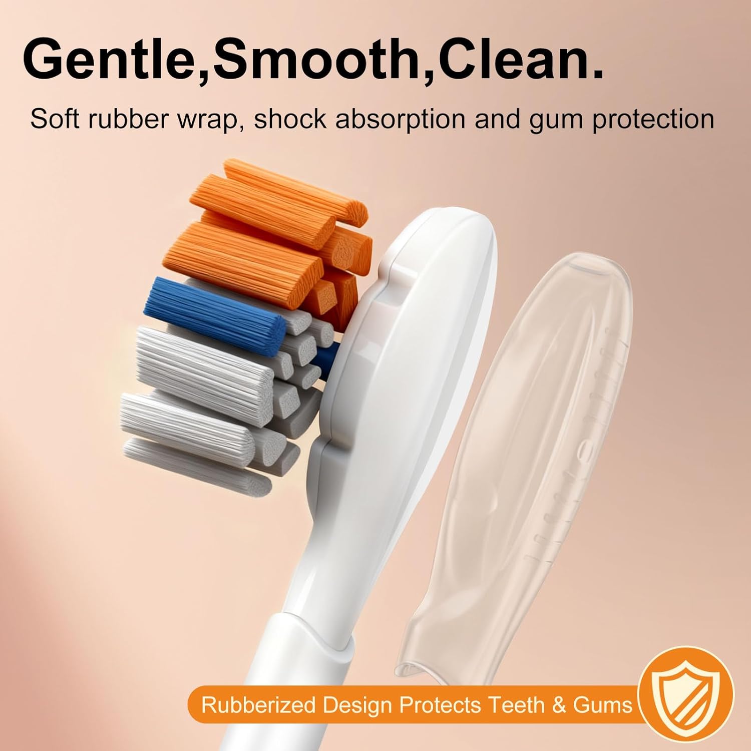 Replacement Toothbrush Heads for Philips Sonicare Toothbrush Heads, Compatible with Philips Click-on Toothbrushes, Soft Dupont Bristles, Sensitive Gum Care, 8 Pack