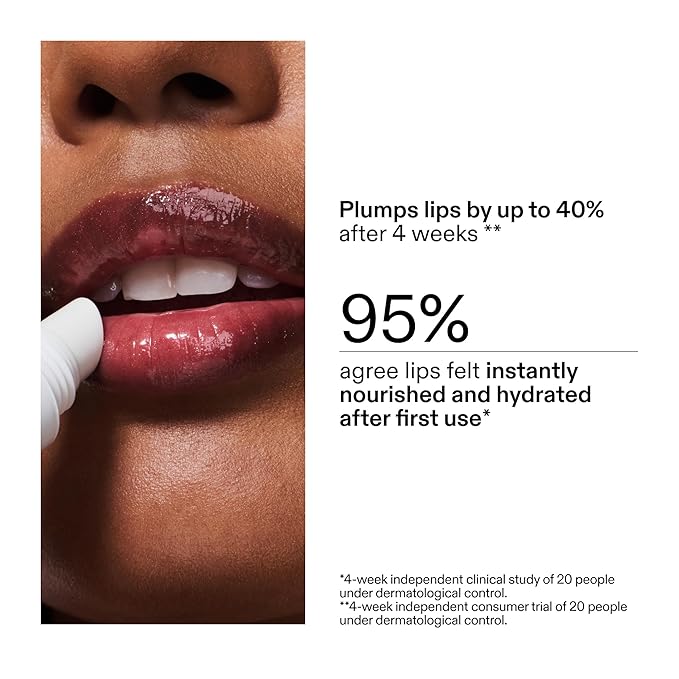 The INKEY List Tripeptide Plumping Lip Balm 10ml, Clinically Proven Plumping Tinted Lip Care, Hydrates Dry Cracked Lips, Vegan & Cruelty Free, Berry Tint