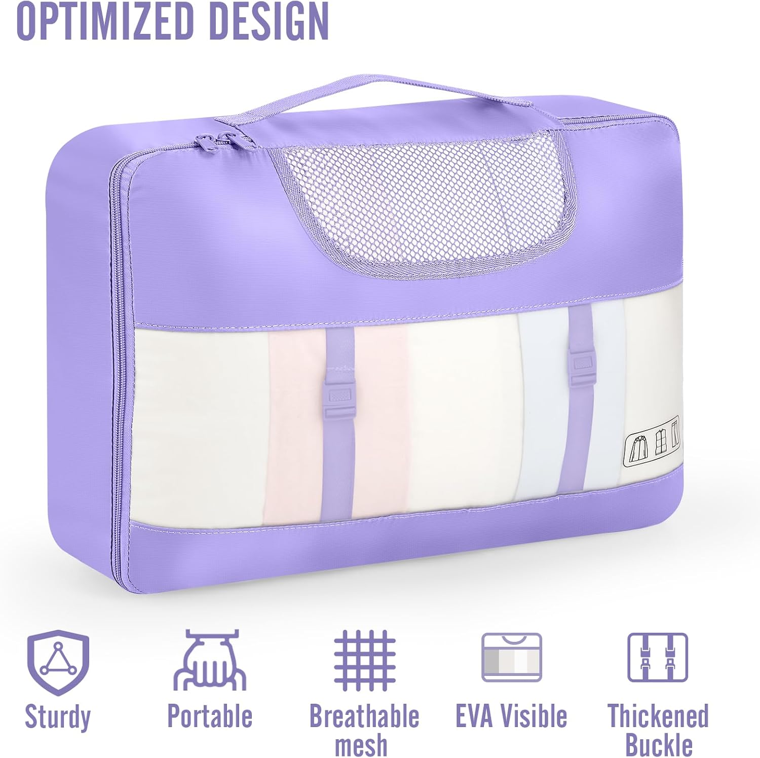 Veken 10 Set Packing Cubes for Travel Essential, Suitcase Organizer Bags in 4 Sizes, Carry-On Luggage Accessories with Large Laundry & Hanging Toiletry Bag, Must-Have for Airplane, Road Trip & Camping