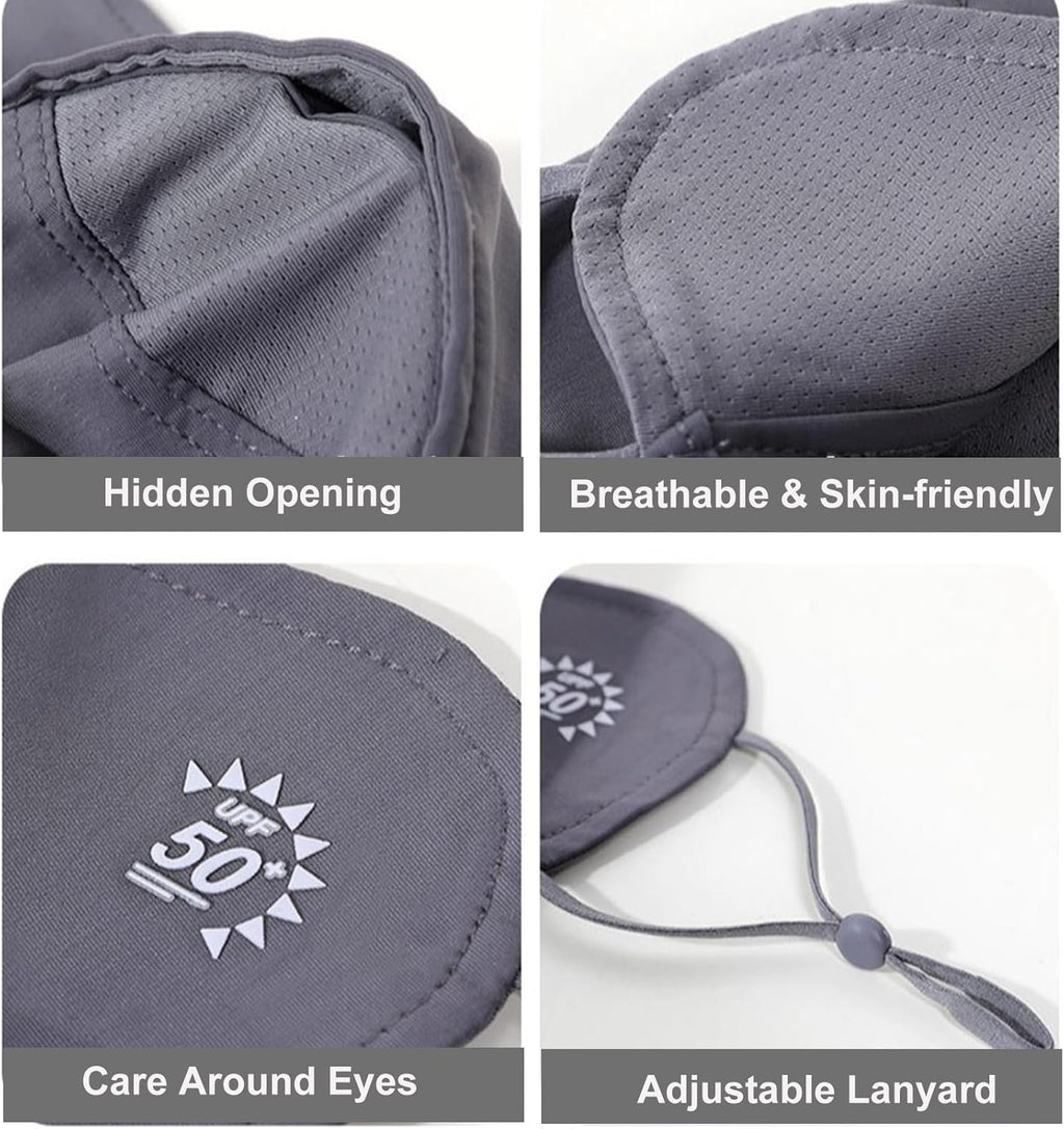 2Pcs UV Face Mask, Sun Masks for Women, Cooling Breathable Face Cover for Outdoors, Washable Reusable